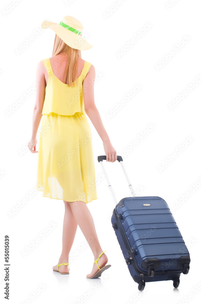 Young woman preparing for vacation Young woman preparing for vacation