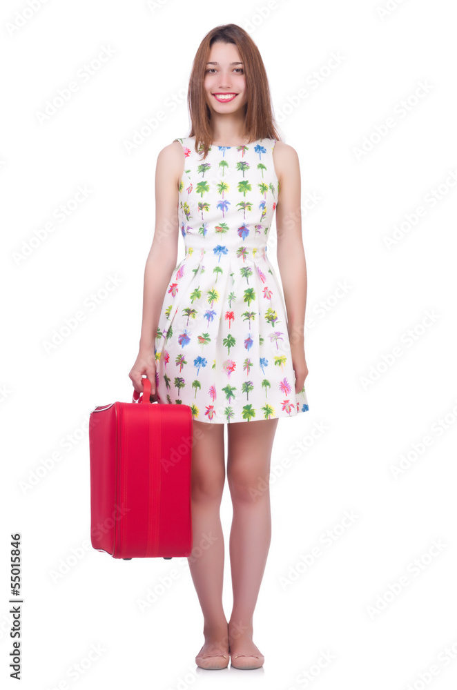 Young woman preparing for vacation Young woman preparing for vacation