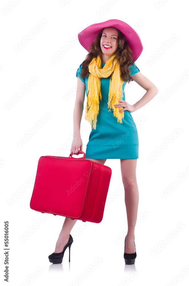 Young woman preparing for vacation Young woman preparing for vacation