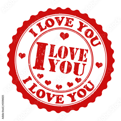 I love you stamp