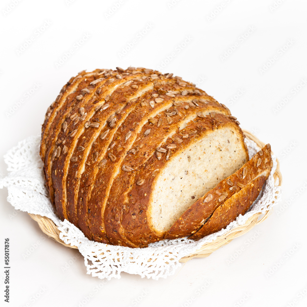 Loaf of fresh baked multigrain bread Loaf of fresh baked multigrain bread