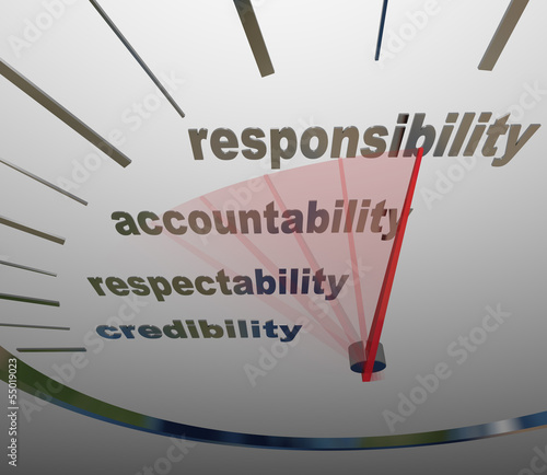 Responsibility Accountability Level Measuring Reputation Duty photo