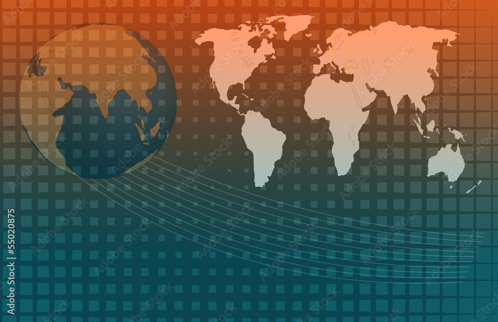 Obraz premium Internet and global business concepts
