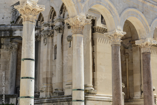 Diocletian palace ruins in Split Croatia