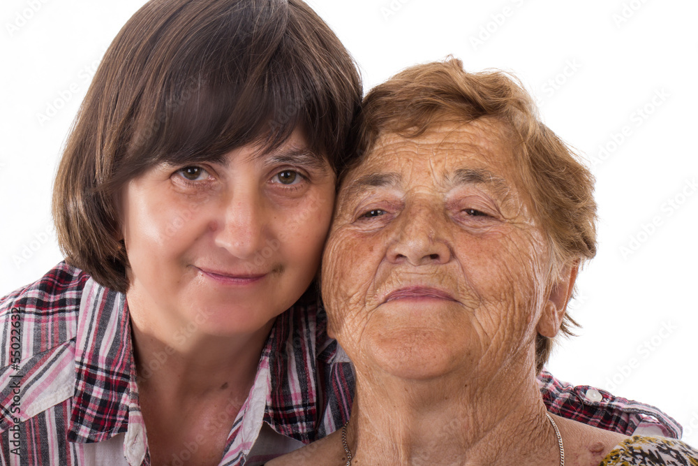 Grandmother and granddaughter Grandmother and granddaughter
