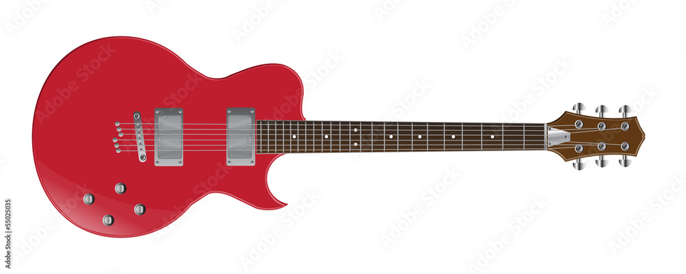 Naklejka premium electric guitar vector images