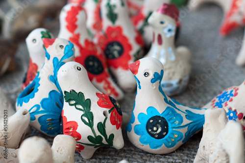 funny clay bird whistles