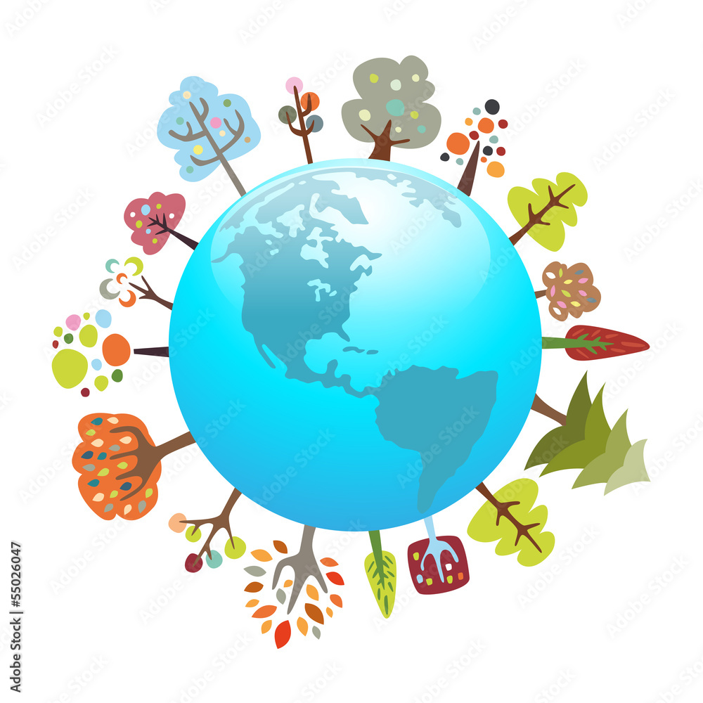 Environmentally friendly planet - suitable for eco topics