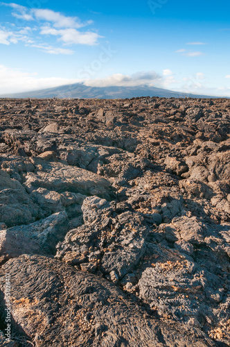 Obraz na płótnie Pahoehoe volcanic rock Galapagos.