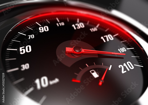 Принти на полотні Excessive Speeding Careless Driving Concept