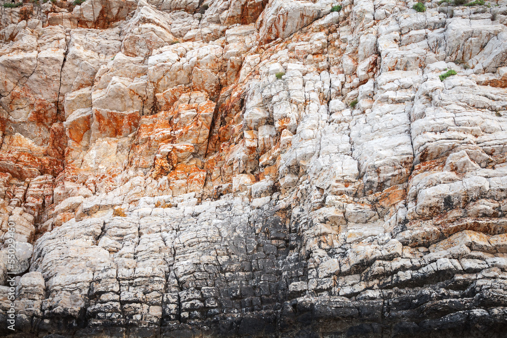 Coastal rocks background texture. Adriatic Sea Coastal rocks background texture. Adriatic Sea
