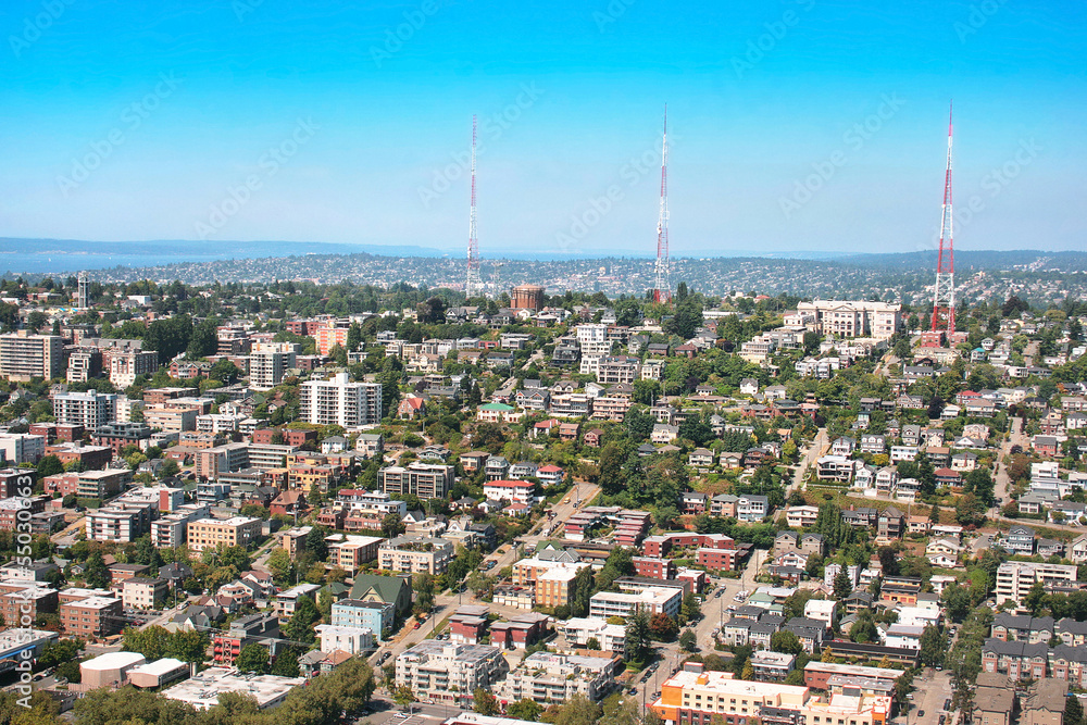 Queen Anne Hill neighborhood in Seattle, Washington