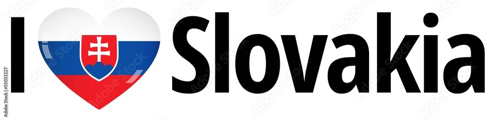 Fototapeta premium I love Slovakia