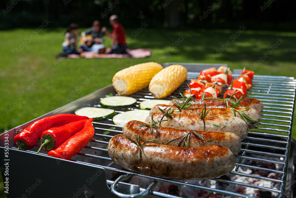 Summer barbecue - obrazy, fototapety, plakaty 