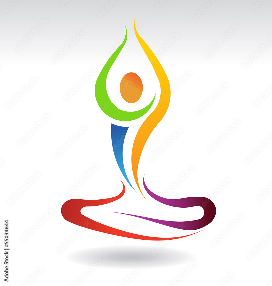 Yoga Meditation Pose. Logo Vector Design Illustration Yoga Meditation Pose. Logo Vector Design Illustration