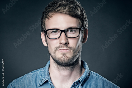 Handsome Man with Glasses