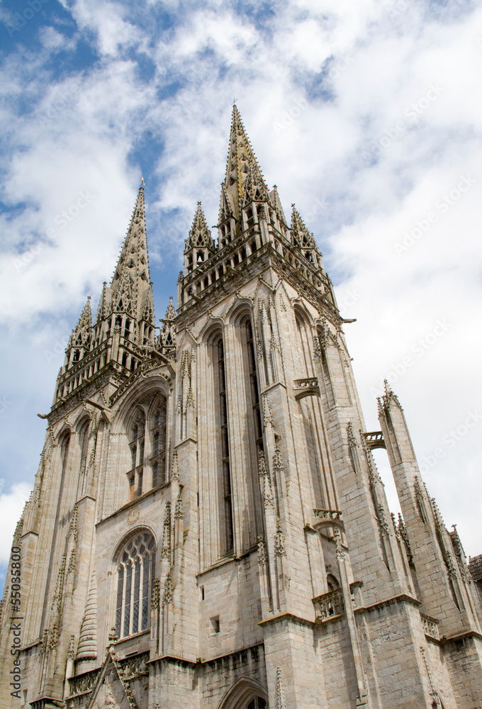 La cathédrale saint Corentin de Quimper
