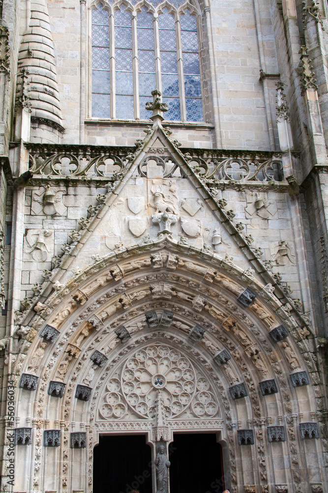 portail de la cathédrale saint corentin de Quimper