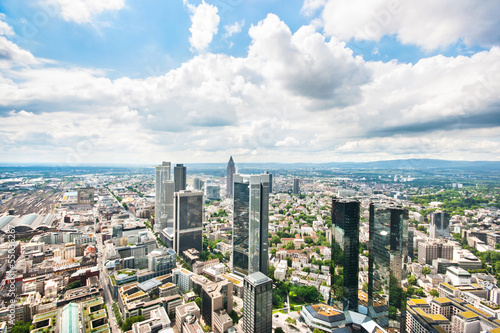 Panoramic view of Frankfurt am Main  Germany
