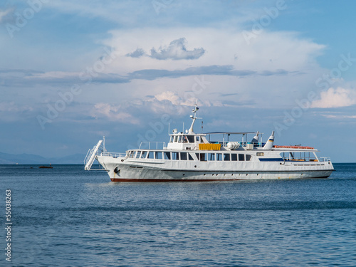 Motor vessel on the open Black sea © zest_marina