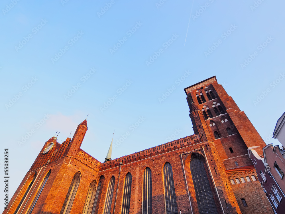 Fototapeta premium Mariacki Church in Gdansk, Poland
