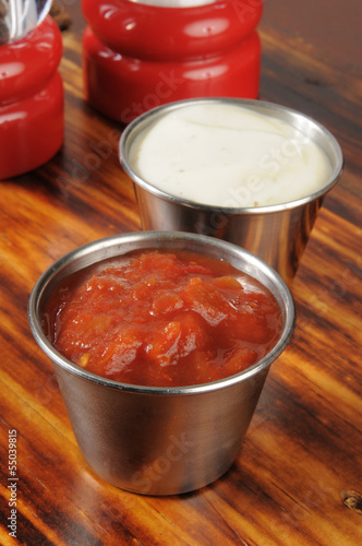 Salsa and ranch dips © MSPhotographic