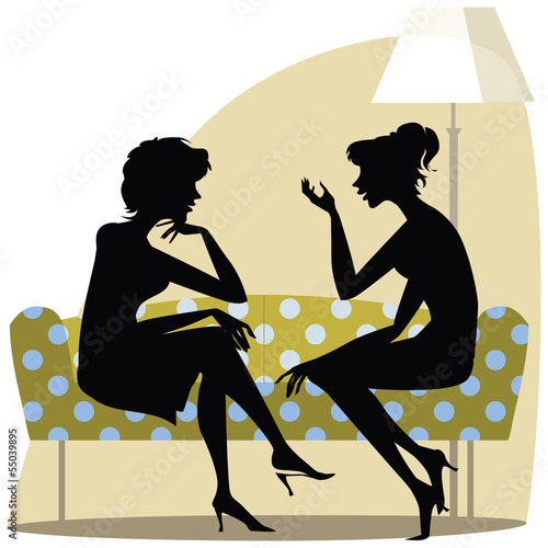 Women talking