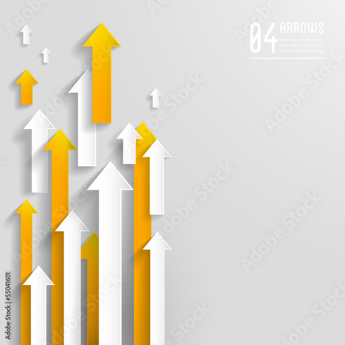 paper arrows background - graphic design template