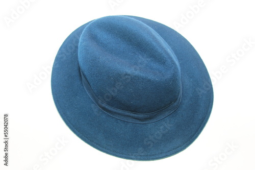 blue top hat in white background