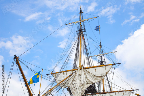 Szczecin - Tall Ship Races 2013, big old sailing ship, Poland