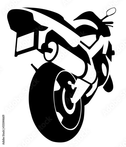 Motorcycle silhouette