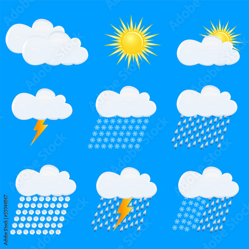 Weather vector Icons Set