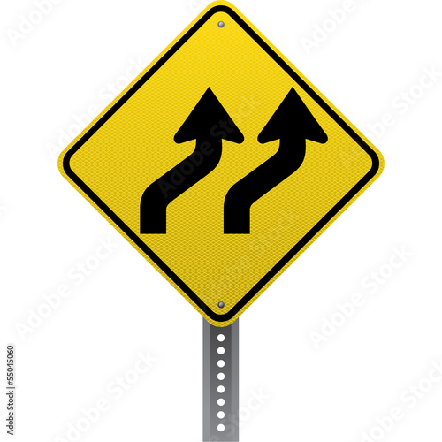 Lanes shifting sign