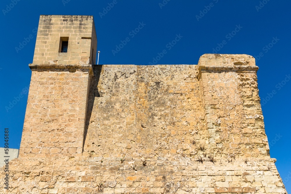 Wignacourt tower of St Pauls Bay in Malta