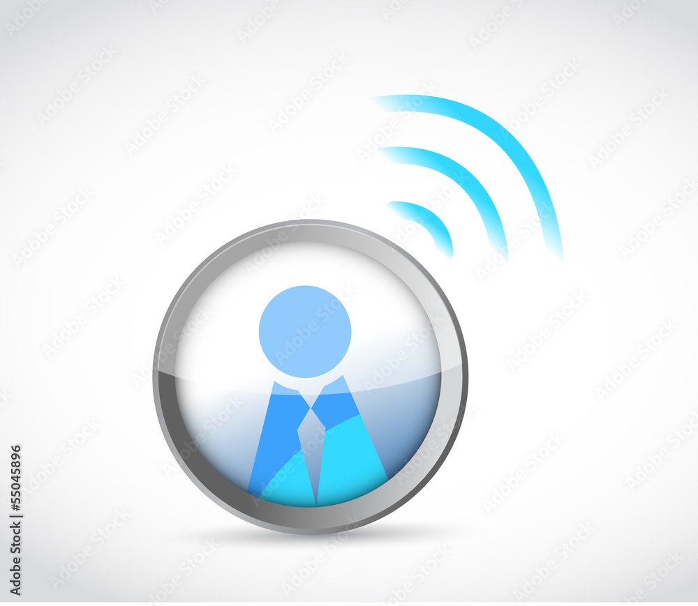 icon button with a wifi connection. icon button with a wifi connection.