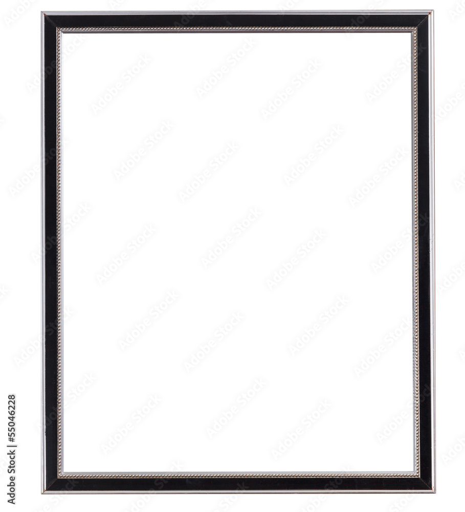 black and silver old narrow picture frame black and silver old narrow picture frame