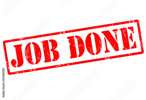 Job done stamp
