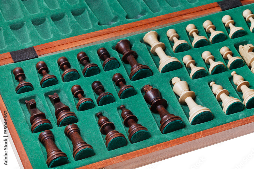 set of chess pieces packed in box set of chess pieces packed in box