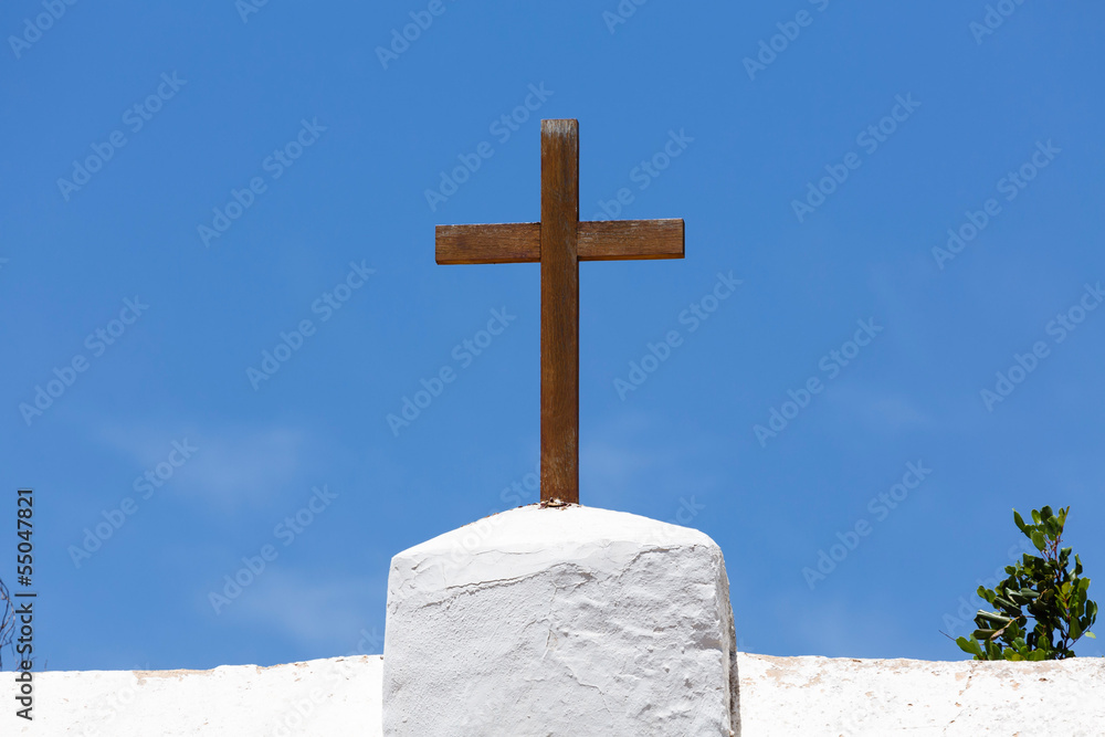 Wooden cross crucifix