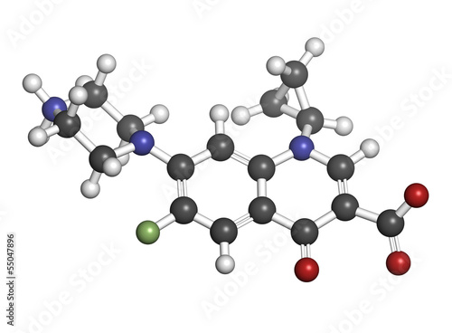 Ciprofloxacin antibiotic drug  fluoroquinolone class 