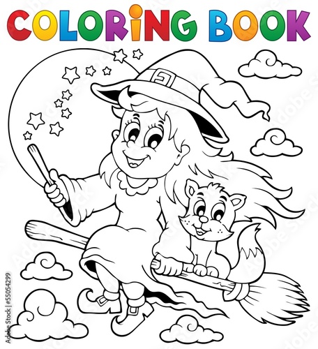 Coloring book Halloween image 1