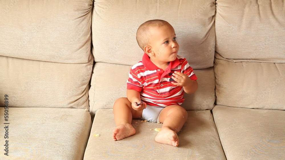 Little Child Eating Biscuits Little Child Eating Biscuits