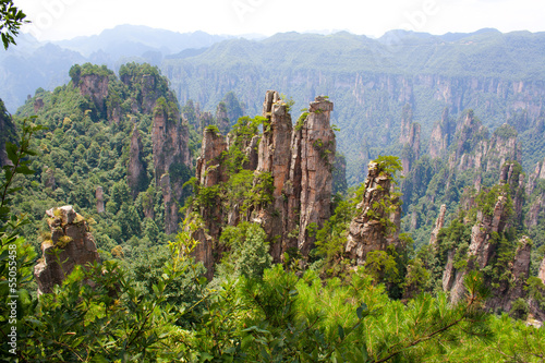 Zhangjiajie National Park  China. Avatar mountains