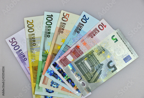 Bild auf Leinwand Euro