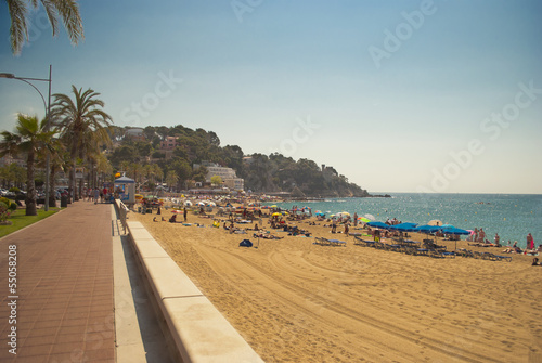 Lloret de Mar beach, Spain