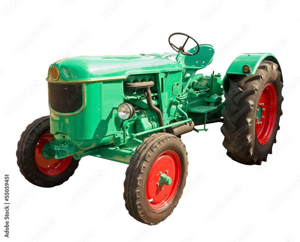 Obraz premium Green tractor