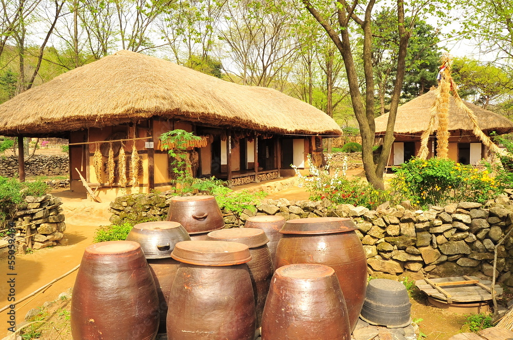 Korean traditional village house Korean traditional village house