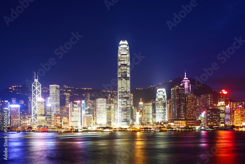 Hong Kong skyline at night