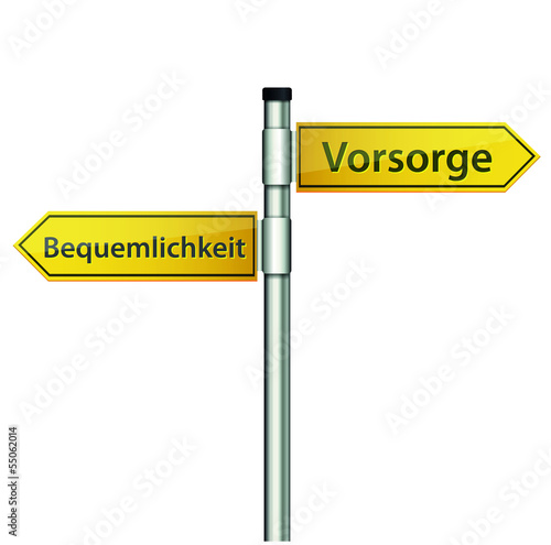 Wegweiser Vorsorge - Bequemlichkeit