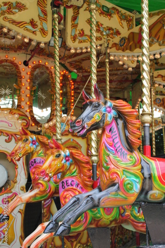 carousel merry-go-round horses ride horse ride funfair 